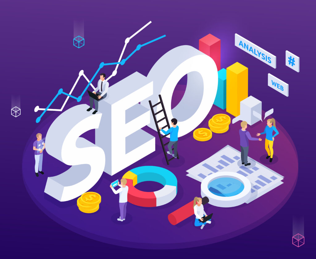 Team of SEO experts working on strategy for US businesses